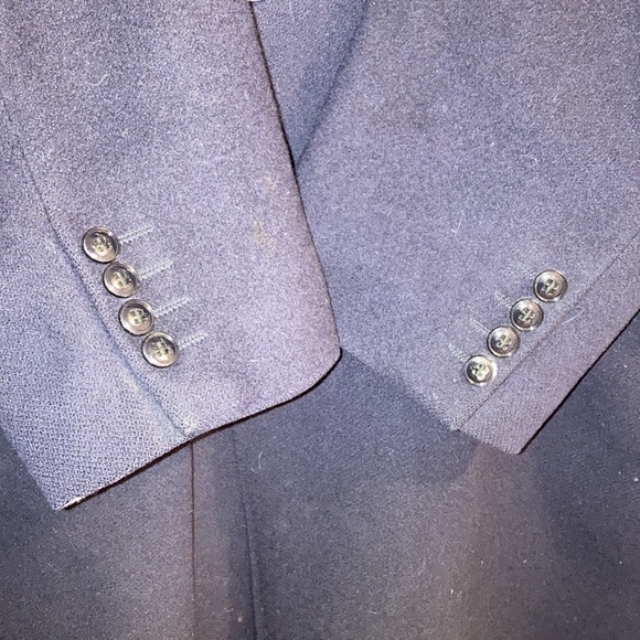 Couture Mr.Harry Dark Blue Men’s Overcoat Winter Jacket Pure New Wool - Picture 9 of 9